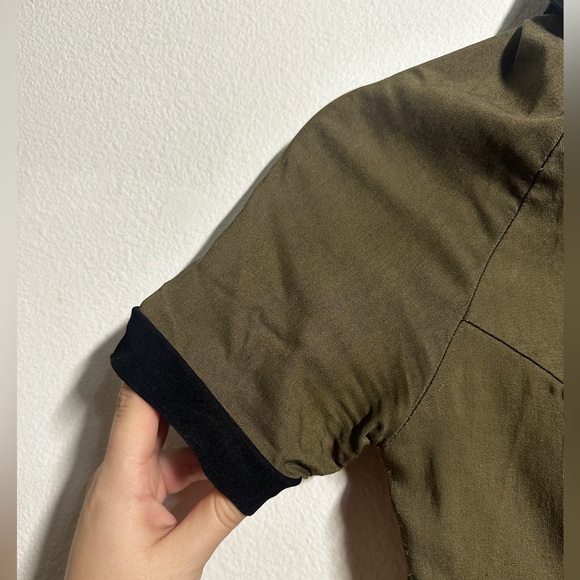 Cutesy Sailor VTG Girl Green Stretchy Dress with black accents fits small/med - Picture 4 of 8